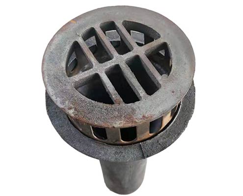 Cast iron drain pipe