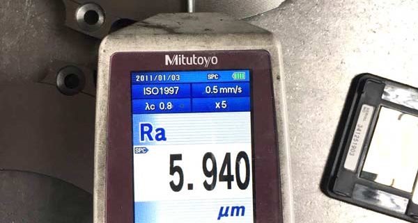 Surface Finish Measuring for iron casting plate