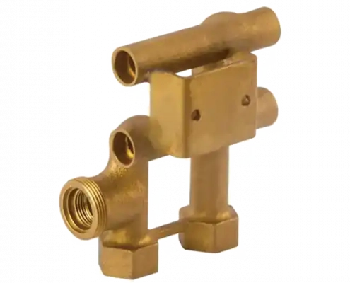 brass cast plumbing fitting with multi connectoe