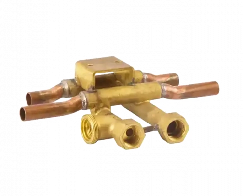 brass casting plumbing fitting with multi connectors