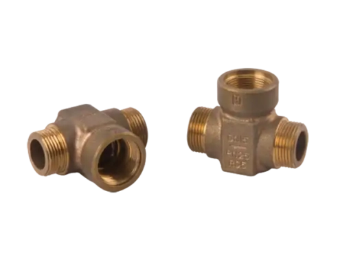 3 ways connector brass pipe